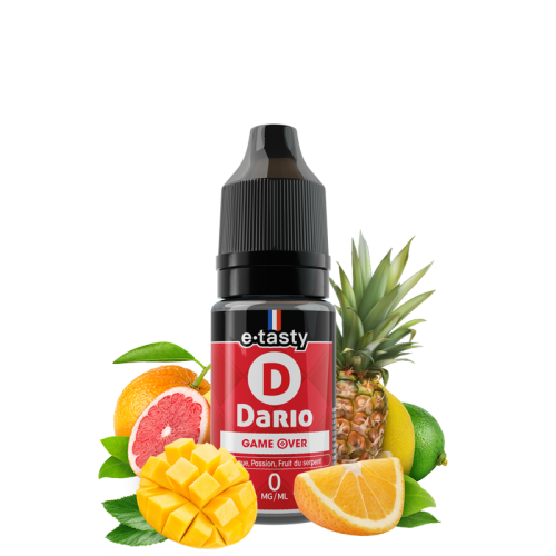 alt="Gameover Dario 10 ml – mangue, passion, fruit du serpent, effet frais"