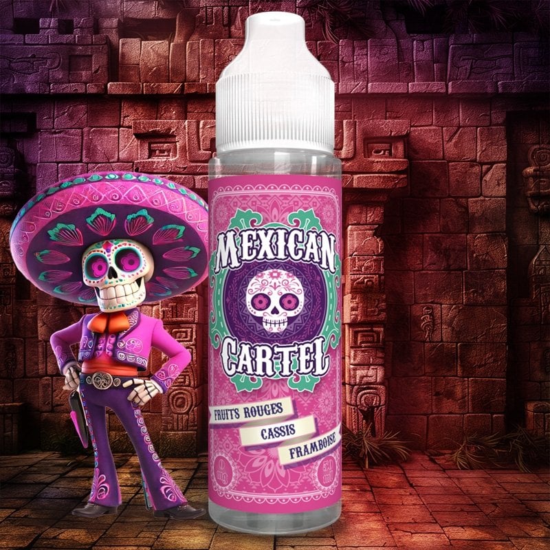 alt="Mexican Cartel Fruits rouges – e-liquide cassis, framboise, 50 ml ou 100 ml"