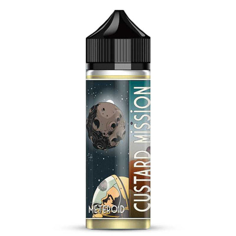 alt="Meteroid Custard Mission – e-liquide 170 ml vanille amande coco"
