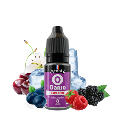 alt="Gameover Oario 10 ml – e-liquide fruits des bois, pitaya, fleur de lys, frais"