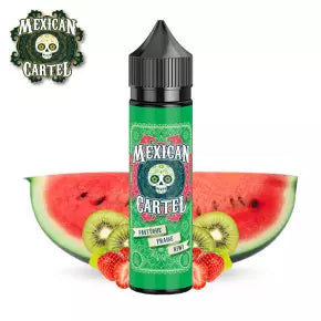 alt="E-liquide Mexican Cartel – pastèque, fraise, kiwi et fraîcheur"