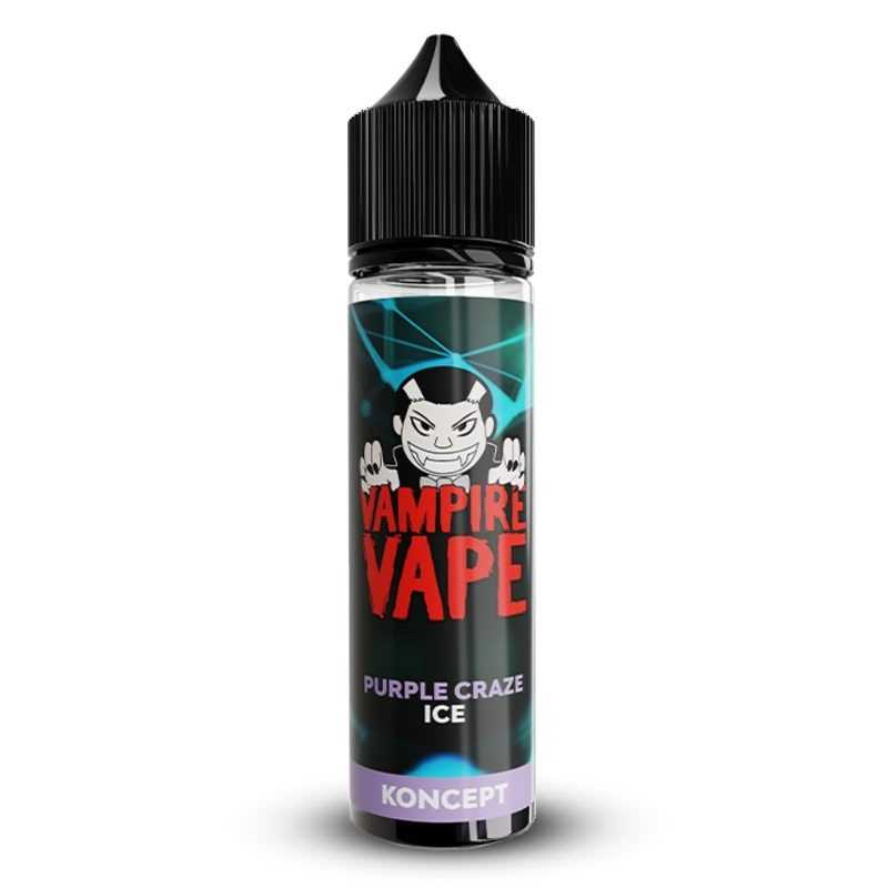 alt="Purple Craze Ice Vampire Vape – e-liquide 50 ml baies, menthe, agrumes"
