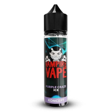 alt="Purple Craze Ice Vampire Vape – e-liquide 50 ml baies, menthe, agrumes"