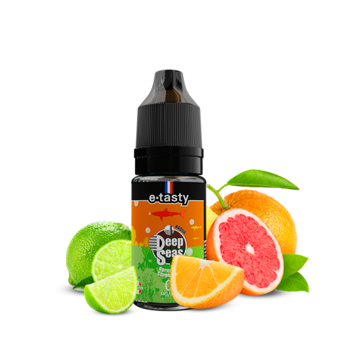 alt="Raqua 10 ml – e-liquide agrumes citron vert pétillant Deep Seas"