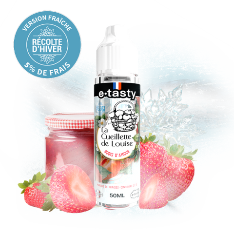 alt="Rubis d’Amour Hiver 50 ml – e-liquide fraises confiture avec fraîcheur 5 %"