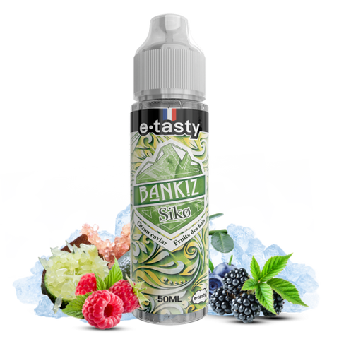 alt="Siko 50 ml – e-liquide citron caviar & fruits des bois frais doux – Bankiz"