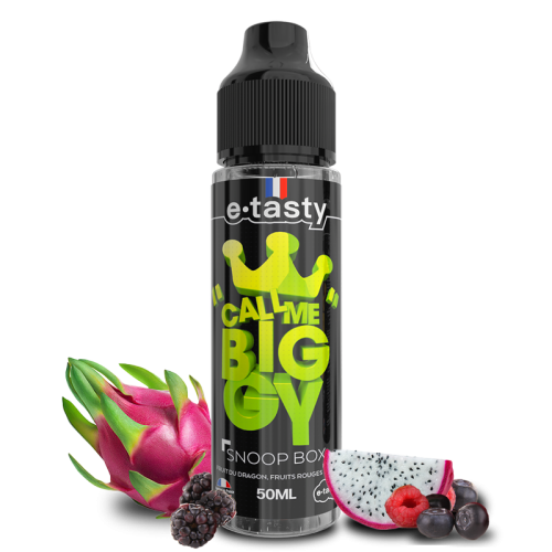 alt="Snoop Box 50 ml – e-liquide fruit du dragon, fruits rouges, frais – Call Me Biggy"