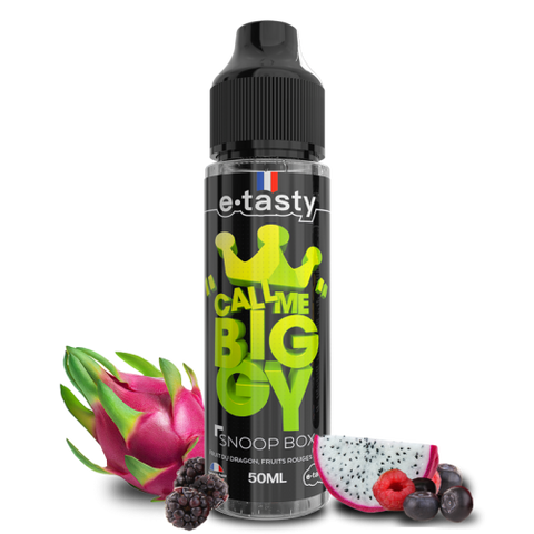 alt="Snoop Box 50 ml – e-liquide fruit du dragon, fruits rouges, frais – Call Me Biggy"