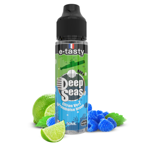 alt="Sub’a 10 ml – e-liquide framboise bleue, citron vert et cactus – Deep Seas"