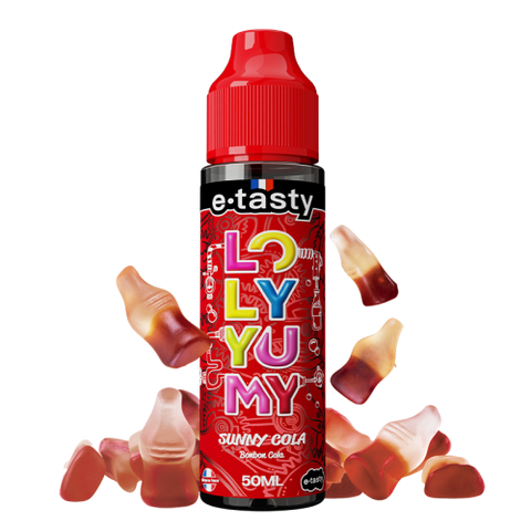 alt="Sunny Cola 10 ml – e-liquide bonbon goût cola pétillant – Loly Yumy"