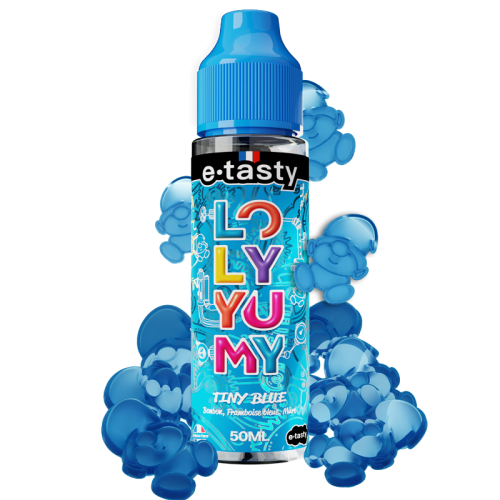 alt="Tiny Blue 10 ml – e-liquide bonbon framboise bleue et mûre – Loly Yumy"