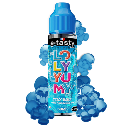 alt="Tiny Blue 10 ml – e-liquide bonbon framboise bleue et mûre – Loly Yumy"