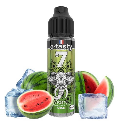 alt="Sept Vïana 10 ml – e-liquide pastèque fraîche et fruitée"