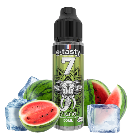 alt="Sept Vïana 10 ml – e-liquide pastèque fraîche et fruitée"
